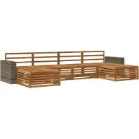 vidaXL Sofagarnituren 6 pcs Massivholz Akazie