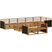 vidaXL Outdoor-Sofagarnitur 9 stk.