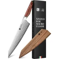 Xinzuo - Damast-Kochmesser 26 cm Klinge - X03 Xing Serie - Mauro Uliassi (3-Sterne-Michelin-Koch)