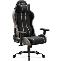 Diablo Chairs X-One 2.0 Gaming Stuhl aus Stoff, ergonomischer Bürostuhl, Drehstuhl Size Normal Camel Schwarz