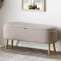 Zesso House Collection Bouclé Hocker Tova Beige