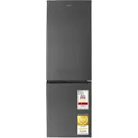 Exquisit Kühl-Gefrierkombination 400 l No Frost | Freistehend | Energieklasse D | 37 dB | 186 cm | KGC400-130-NF-040D inoxlook-az | Inoxlook