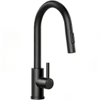 Aica Sanitär GmbH AICA Hochdruck Edelstahl Mischbatterie Ausziehbar Wasserhahn Küche Küchenarmatur Schwarz Matt