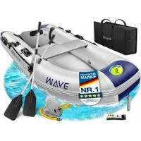 Kesser Schlauchboot für 2 Personen, motorisierbar, aufblasbares Paddelboot