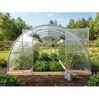 Garten Dream Gewächshaus „Sofia“ 3,5 x 4 m mit 6 mm Polycarbonat. Türen an jedem Ende.