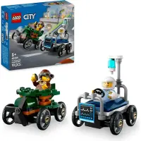 LEGO City Flugzeug vs. Krankenhausbett Rennwagen Set - Seifenkisten Spielzeug für Jungen und Mädchen ab 5 Jahren - Bauset mit 2 Minifiguren - Geschenk zum Geburtstag & für die Feiertage 60459