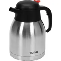 YATO YG-07013 Thermoskanne 1,5L Edelstahl Isolierkanne Tee-Kaffeekanne mit Griff