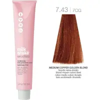Milk shake Smoothies Semi Permanent Color 7.43-7CG Medium Copper Golden Blond 100 ml
