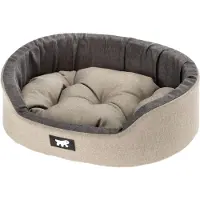 Ferplast Hundebett Dandy, abnehmbares, waschbares Kissen, Baumwollbezug mit weic