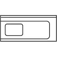 Kbs Zulauftisch 1 Becken Anbau rechts mit Aufkantung 1200x700x850 mm