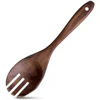 Layba Teakholz Servierlöffel mit Schlitzen (26 cm)