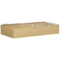 Syfax Aufbewahrungsbox mit transparentem Oberfenster Creme Vliesstoff