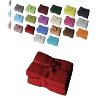 EXKLUSIV HEIMTEXTIL Badetuch 2er Set 100 x 150 cm Rot