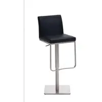 TPFLiving Barhocker Panamera Gestell Edelstahl Kunstleder Braun