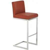 TPFLiving Barhocker Paragon Gestell Edelstahl Kunstleder Creme