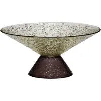 Hubsch - Bonbon Glas Schalen - Grün/Braun - Large - ø25xh12cm