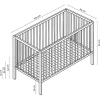 Tinynord Lassy Crib, white