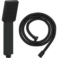vidaXL Duschkopfset Schwarz 150 cm ABS Kunststoff