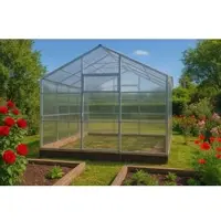 Garten Dream Polycarbonat Gewächshaus „Victoria“ 3x4m aus Stahl, mit 10mm Polycarbonat