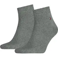 Tommy Hilfiger Kurzsocken "TH MEN QUARTER" 2 Paar, weicher, elastischer Rippenbund, klassisches Logo