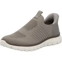 Rieker Herren Slipper Sneaker mit ultraleichter Sohle und Komfortweite B6659, Größe:41 EU, Farbe:Braun