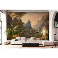 A.S. Création Vliestapete "Cuba II Tropical Mountain Landscape Fototapete" 3D-Optik Motiv floral leicht strukturiert Detailreiche Dschungel-Landschaft mit beeindruckender Tiefenwirkung