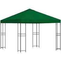 Syfax Pavillon 3 x 3 m Grün Polyester und Stahl 190 gsm