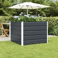 Prolenta Maison Exclusive - Pflanzkübel Anthrazit 100 x 100 x 75 cm Stahl