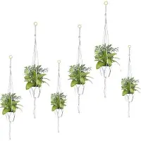 OEM Macramé-Plantenhalter-Sets aus Baumwollfaden - innen und außen geeignet - 60 cm 80 cm 100 cm