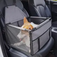 OEM Hundekopilot für Fahrzeuge - Transportstuhl für Haustiere - Grau - S - 39x39x27 cm