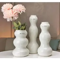 Tiziano Vase Ronda 16,5cm cremeweiß