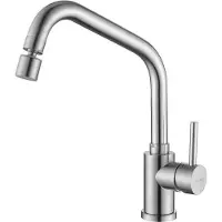 OEM Rostfreier Küchenhahn mit Dusche, Küchenhahn mit 360-Grad drehbarer Auslauf, Küchenhahn für Spülbecken, matt