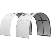Syfax Bettunnel 2 pcs Weiß 211 x 67,5 x 2 cm Polyester