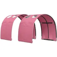 Syfax Bettunnel 2 pcs Rosa 211 x 67,5 x 2 cm Polyester