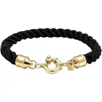 KUZZOI Armband 925 Sterling Silber in Gold | Gr.: 19 cm