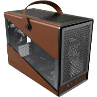 Montech Heritage PRO, Midi Tower, PC, Schwarz, micro ATX, Mini-ITX, Kunstleder, 17 cm