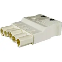 ADELS-CONTACT 23922 Netz-Steckverbinder Stecker, gerade Gesamtpolzahl: 5 + PE 20 A Weiß 100 St. Piece