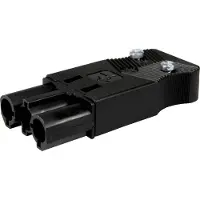 ADELS-CONTACT 23900 Netz-Steckverbinder Stecker, gerade Gesamtpolzahl: 3 + PE 20 A Schwarz 200 St.
