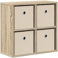 vidaXL Sideboard Sonoma-Eiche 49,5 x 22 x 47 cm