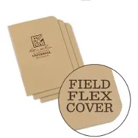 Rite in the rain Mini Stapled Notebook 3 pack, tan