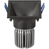 ATILED Toodle Quadratische Symmetrische Einbauleuchte Einbauleuchte 6960-02-460 Schwarz IP40