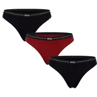 BOSS Packung mit 3 Damen-Elastik-Baumwollstrings mit Logo 50510030
