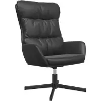 vidaXL Relaxsessel Schwarz Kunstleder