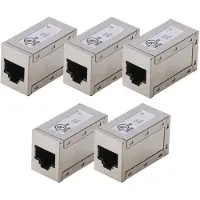 Digitus CAT 6, modulare Kupplung, geschirmt - 5 Stk., RJ-45, RJ-45, Silber