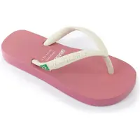 Brasileras Kinder Zehensandalen rutschfester bequem schuhe strand/schwimmbad/stadt rosa/weiß 29/30 EU - UBCCB-K