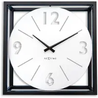 Nextime - 3537WI - Wanduhr - 40cm - schwarz - Time Frame