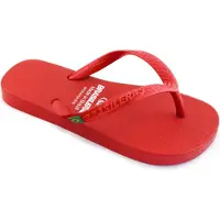 Brasileras Zehensandalen Herren Damen rutschfester Sohle bequem schuhe strand/schwimmbad/stadt rot 33/34 EU - UBCLANL