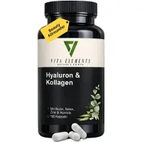 IK-Handelsgruppe Vita Elements Hyaluron Kollagen Komplex 180 Kapseln – Haut & Haare labores Nahrungsergänzungsmittel