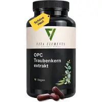 IK-Handelsgruppe Vita Elements OPC Traubenkernextrakt 240 Kapseln – 350 mg OPC vegan labores Nahrungsergänzungsmittel