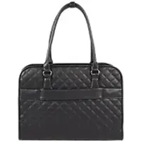 Socha Laptoptasche für Frauen 15,6 Zoll herausnehmbares Laptopfach Jet Black Diamond